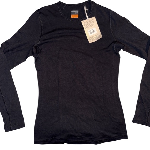 Icebreaker Tops - Icebreaker Women's Merino 200 Oasis Long Sleeve Crewe Thermal Top Size Small NWT
